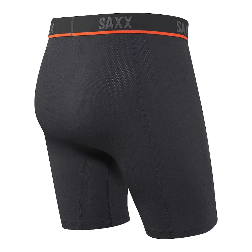 SAXX Kinetic HD Men's Long Leg Boxer Brief, Semi-Compression Underwear, Breathable