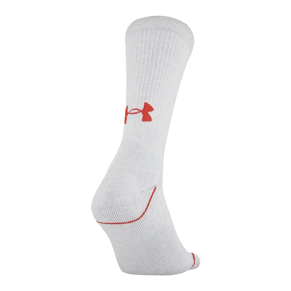 Under Armour Men's Phenom 5.0 Crew Socks - 3 Pack