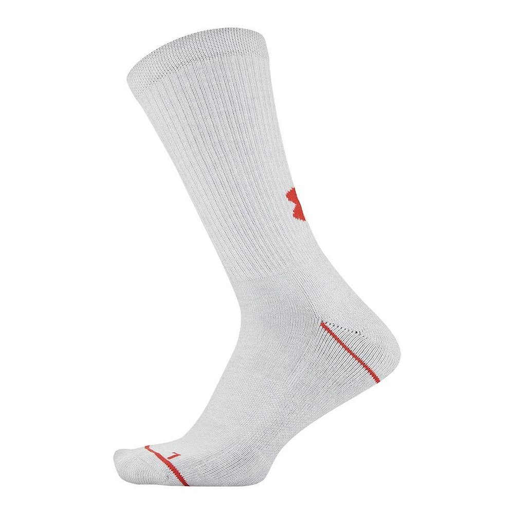 Under Armour Men's Phenom 5.0 Crew Socks - 3 Pack