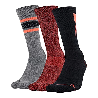 Under Armour Men's Phenom Crew Socks - 3 Pack