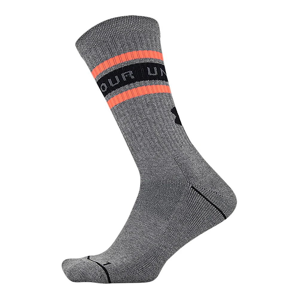 Under Armour Men's Phenom Crew Socks - 3 Pack