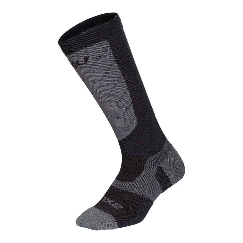 2XU Men's Vectr Warm Compression Socks, Merino Wool Blend