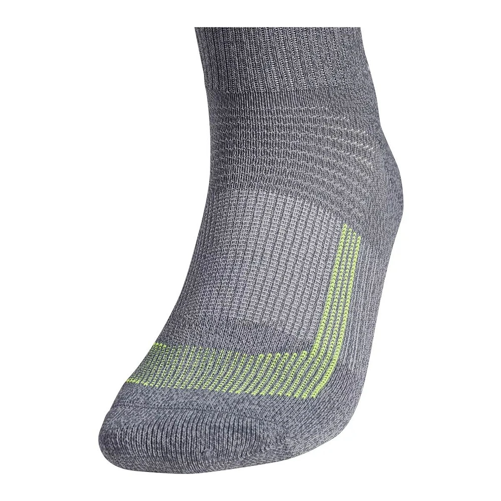 adidas Men's UB21 Superlite Quarter Socks, Breathable, 2-Pack