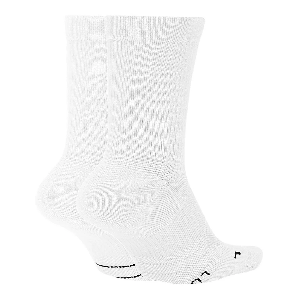 Nike Men's Run Multiplier Moisture-Wicking Crew Socks - 2 Pack