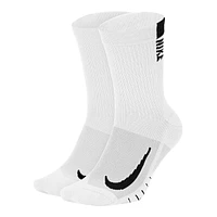 Nike Men's Run Multiplier Moisture-Wicking Crew Socks - 2 Pack