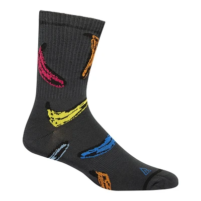 Ripzone Men's Retro Banana Crew Socks