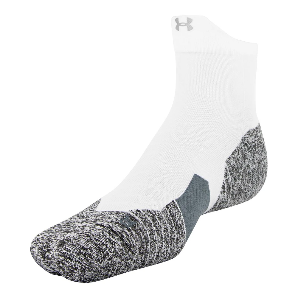 Under Armour Men's Run Cushion Quarter Socks, Moisture-Wicking