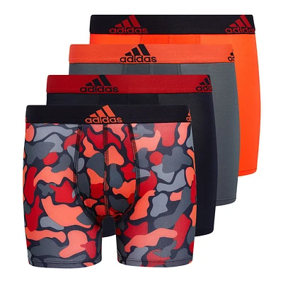 adidas Sport Performance Graphic Boys' Boxer Brief, Underwear, Tagless