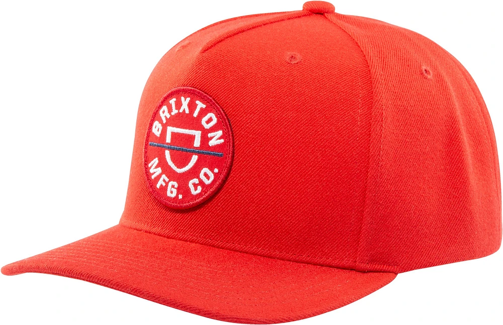 Brixton Men's Crest C MP Snapback Hat