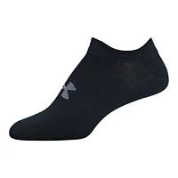 Under Armour Women's Essential 2.0 No Show Sock - 6 Pack - Black