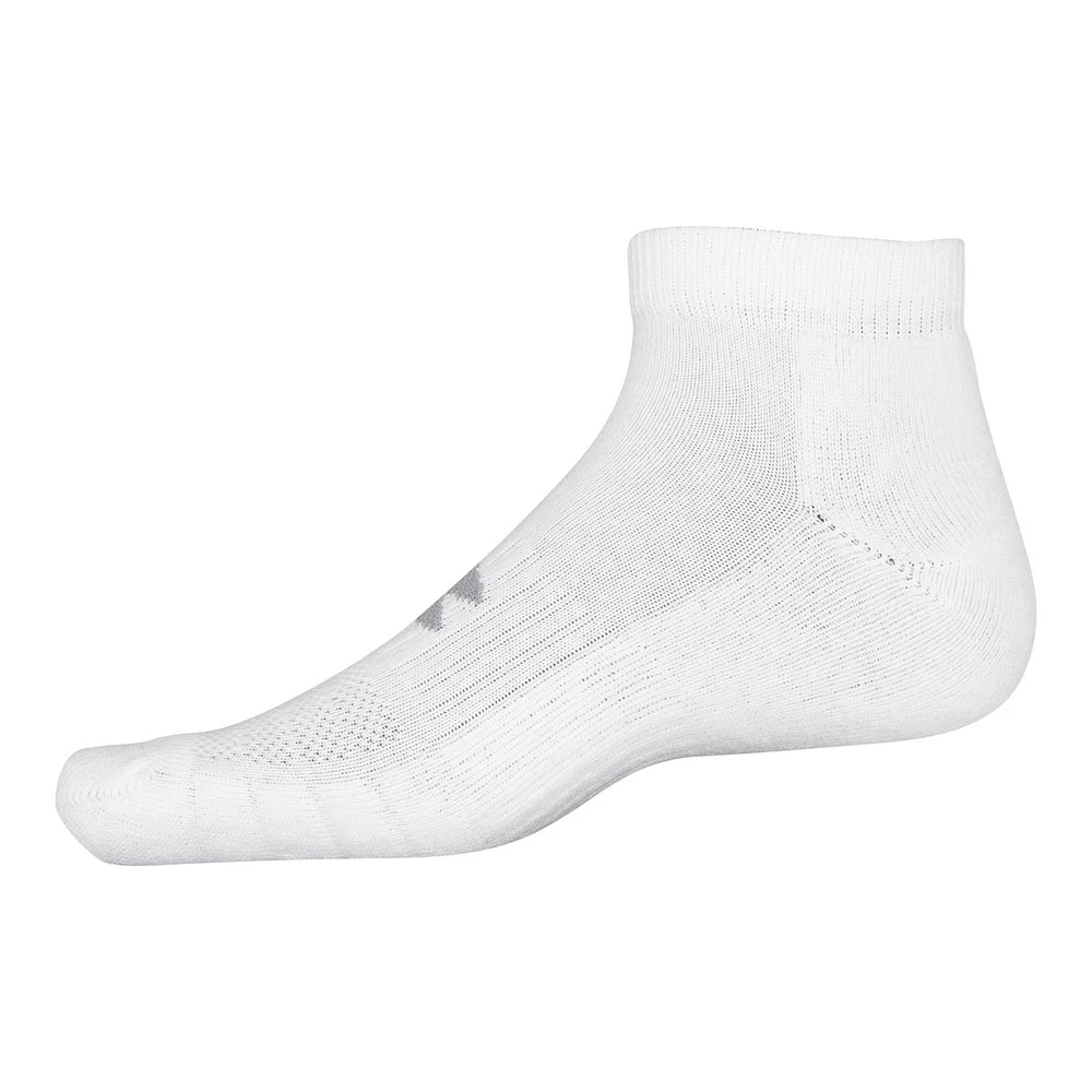 Under Armour Women's Training CottonTech Low Socks, Moisture-Wicking, 3-Pack