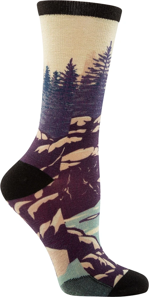 Woods Women's Sampson Everyday All Over Print Crew Socks