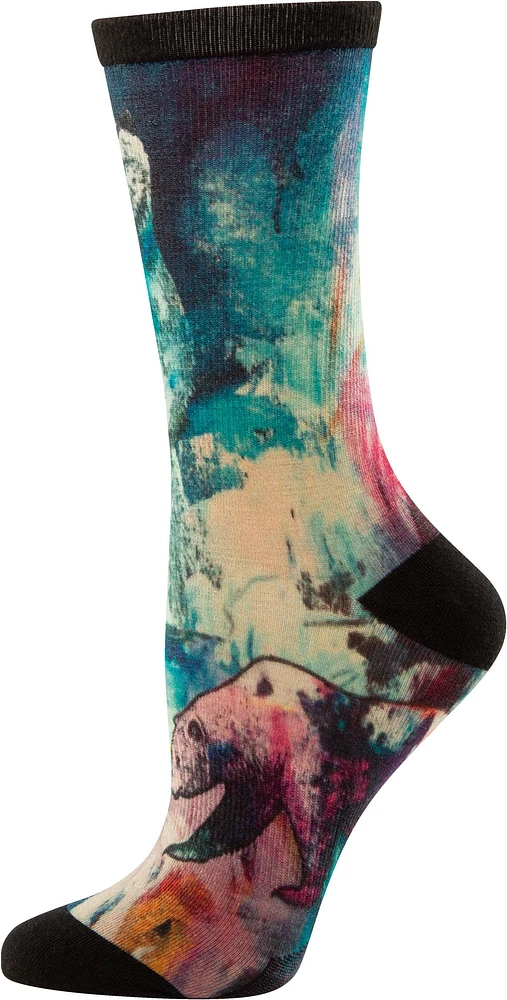 Woods Women's Sampson Everyday All Over Print Crew Socks