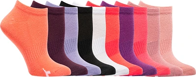 Diadora Women's Colour No Show Socks - 10 Pack