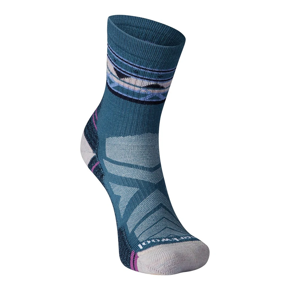 Smartwool Women's Performance Hike Light Pattern Mid Crew Socks