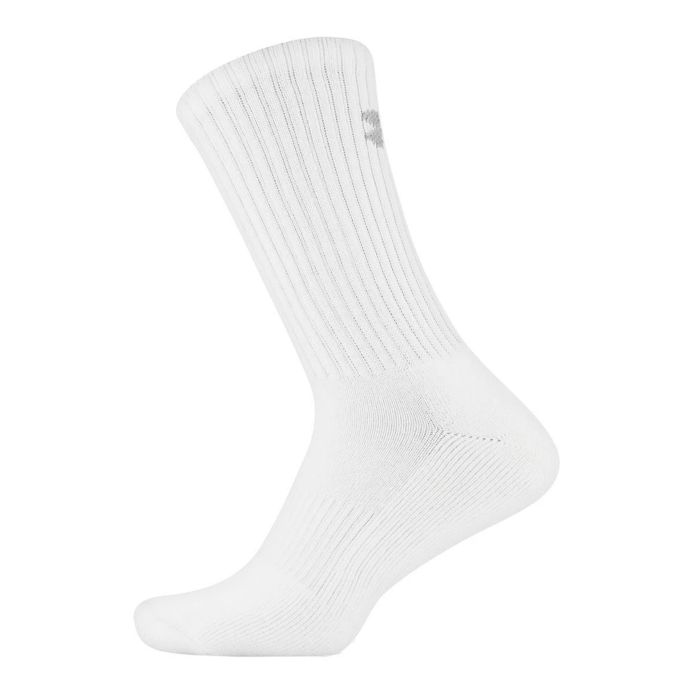 Under Armour Kids' Charged Cotton 2.0 Crew Socks - 6 Pack