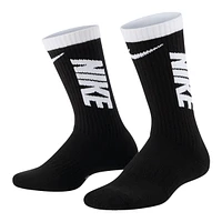 Nike Boys' Everyday HBR Cushioned Crew Socks