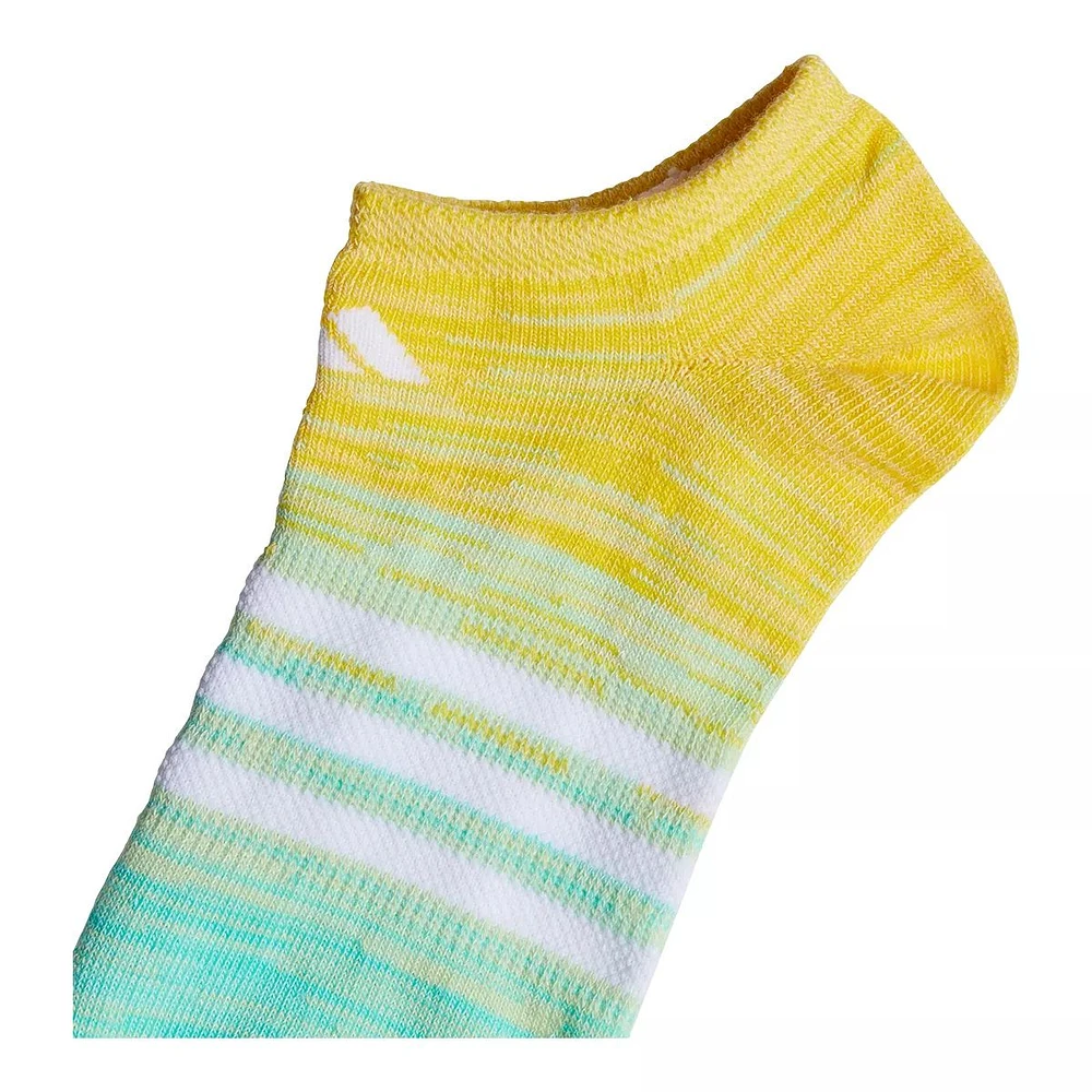 adidas Girls' Superlite Spacedye No Show Socks - 6 Pack