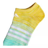 adidas Girls' Superlite Spacedye No Show Socks - 6 Pack