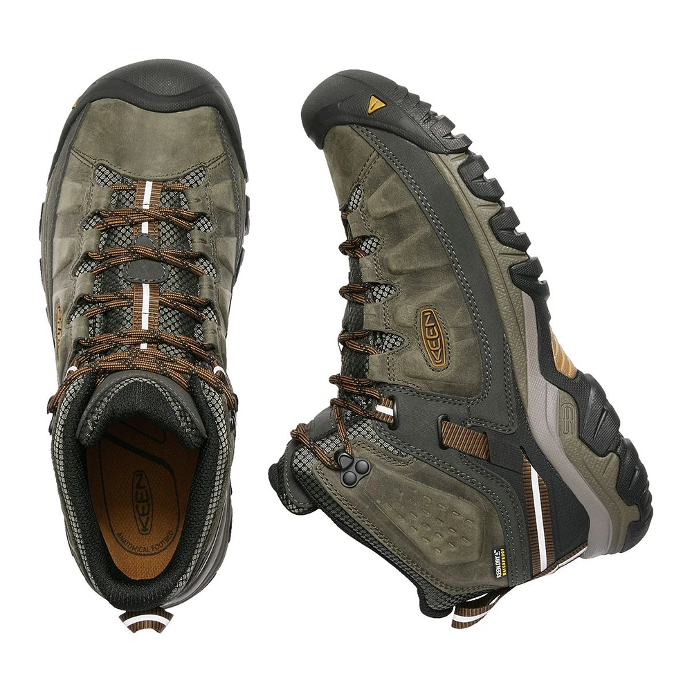 KEEN Men's Targhee III Mid Waterproof Leather Hiking Shoes