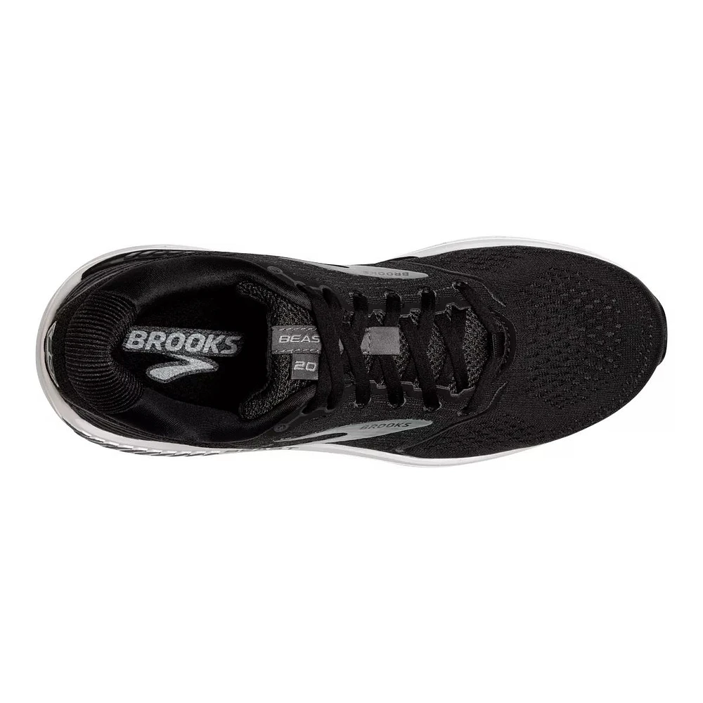 Brooks Men's Beast 20 Running Shoes, 2E Wide Width, Mesh, Comfortable