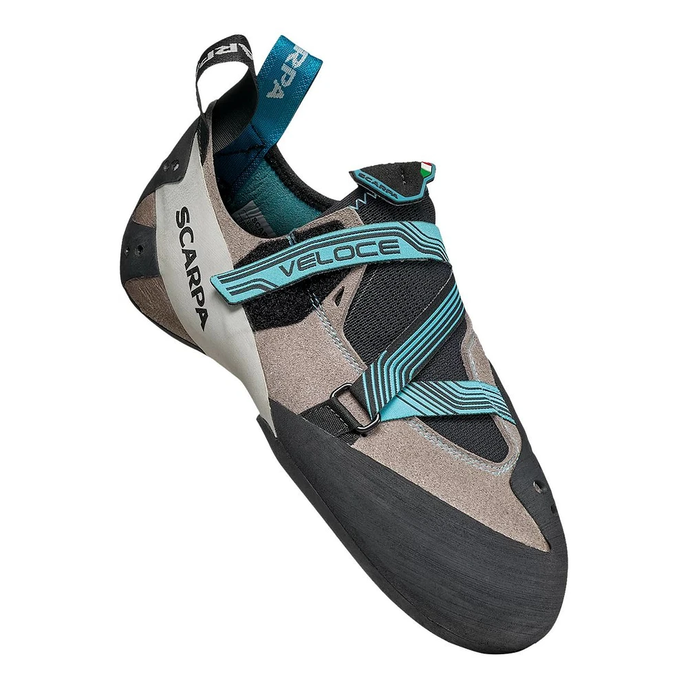 Scarpa Women's Veloce Rock Climbing Shoes, Moderate, Velcro Strap