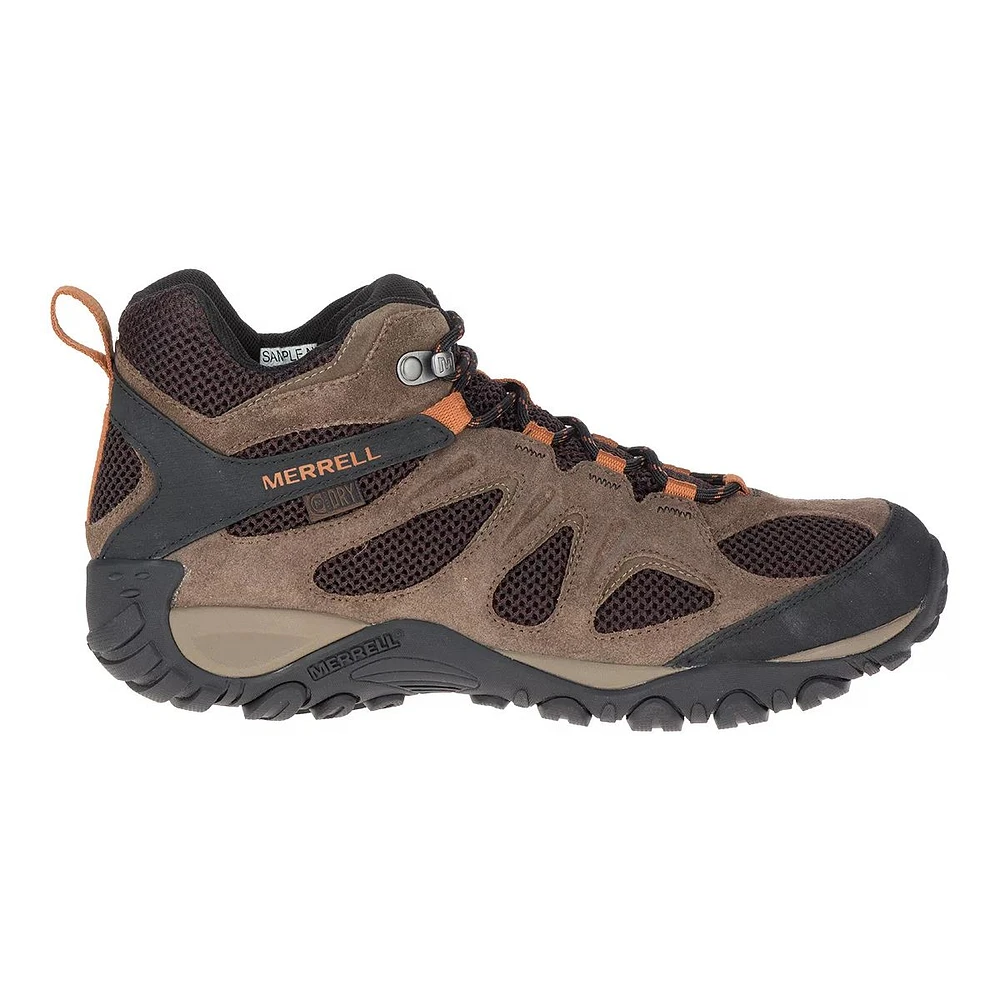 Merrell Men's Yokota 2 Mid Waterproof Suede Hiking Shoes