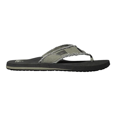 Quiksilver Men's Monkey Abyss Canvas Supported Cushioned Sandals