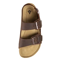 Woods Men's Laas Leather Back Strap Sandals, Casual, Walking, Beach