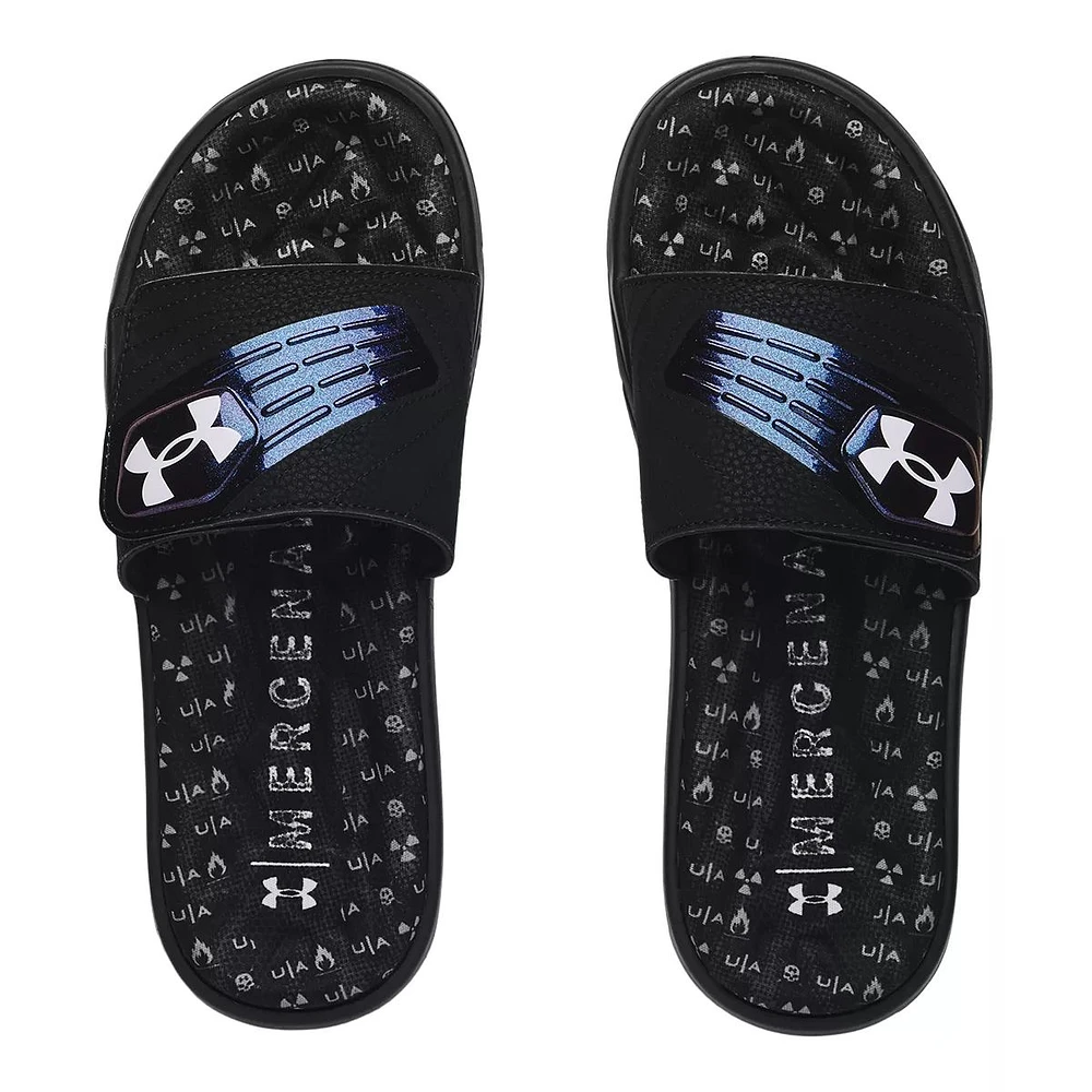 Under Armour Men's Mercenary XL Slides/Sandals, Shower Sandals, Water Repellent, Adjustable