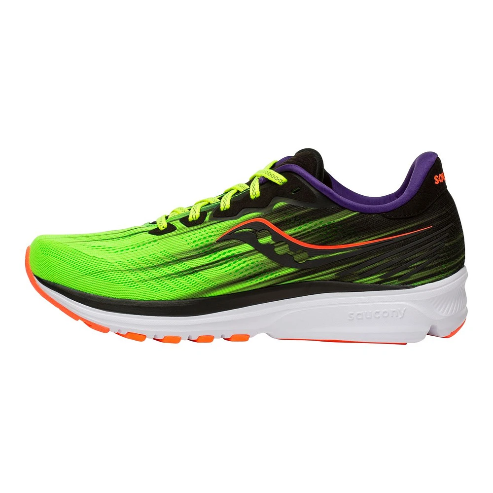 Saucony Men's PWRRUN Ride 14 Running Shoes, Breathable, Slip On