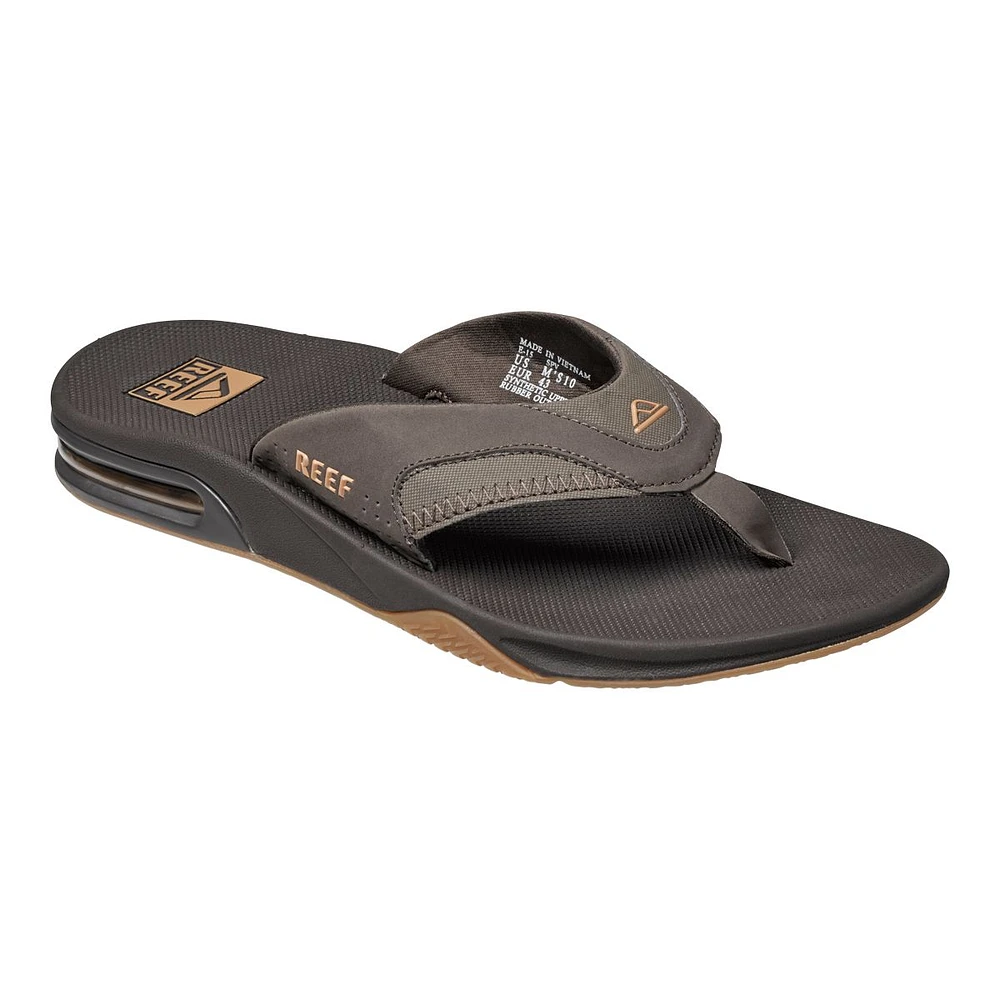 Reef Men's Fanning Flip Flops/Sandals, Water Resistant, Bottle Opener