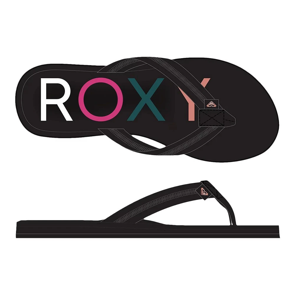 Roxy Women's Vista III Water-Resistant Beach Flip Flops Sandals