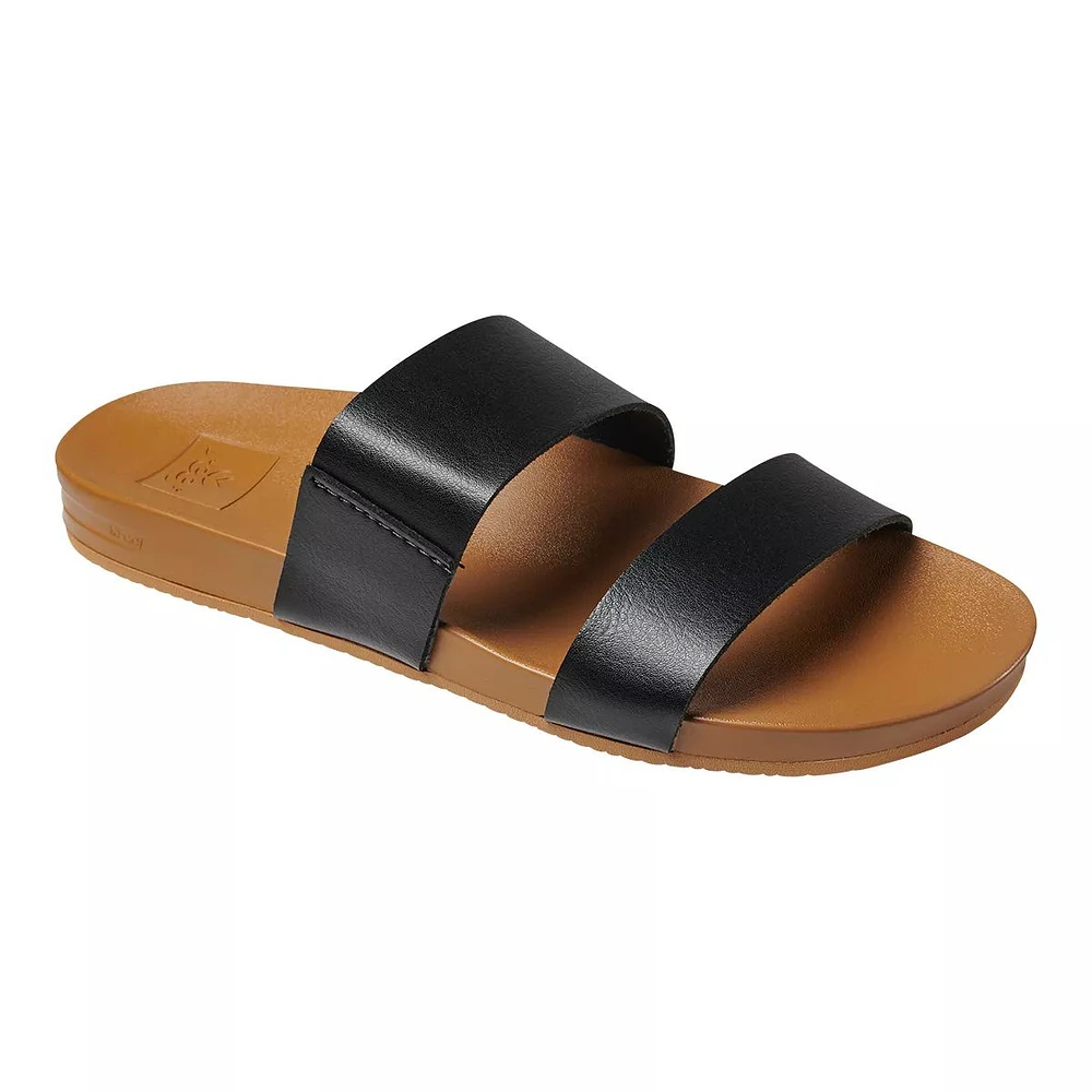 Reef Women's Cushion Bounce Two Strap Slides/Sandals, Wide Fit