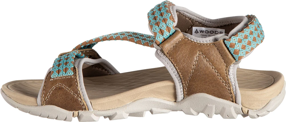 Woods Women's Williston Multi Strap Sandals, Outdoor, Water, Sport