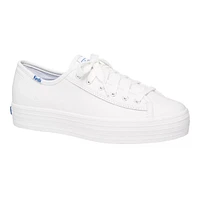 Keds Women's Triple Kick Leather Shoes - White