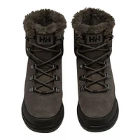 Helly Hansen Women's Sorrento Winter Boots, Mid Top, Waterproof, Non Slip, Faux Fur