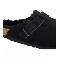 Birkenstock Women's Boston Shearling Suede Clogs