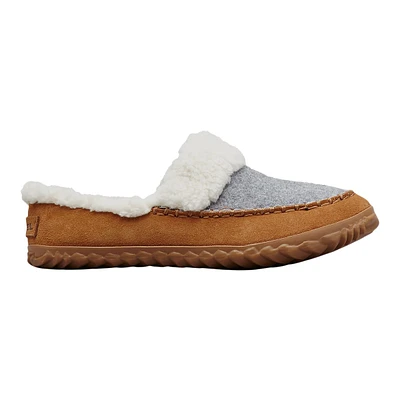 Sorel Women's Out 'N About Slide Slippers, Slip On, Open Heel, Indoor, Outdoor, Suede