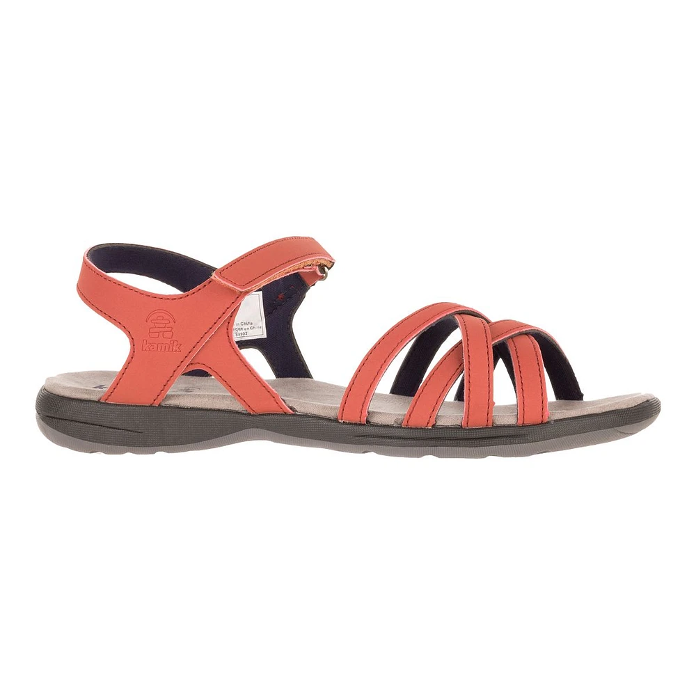 Kamik Women's Regina Multi Strap Sandals, Sport, Beach, Walking