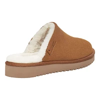 Koolaburra by UGG Women's Sonele Slippers, Slip On, Open Heel, Indoor, Outdoor, Faux Fur, Suede