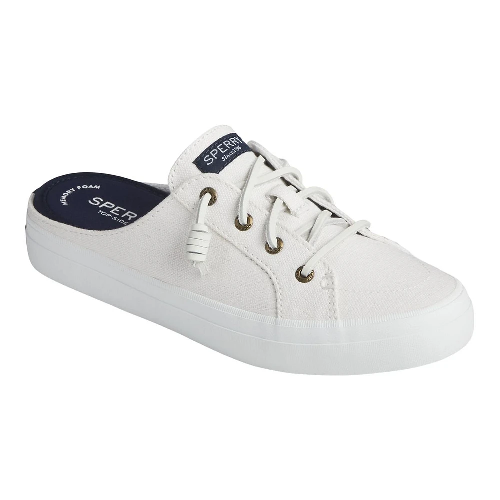 Sperry Women's Crest Vibe Canvas Mules - White