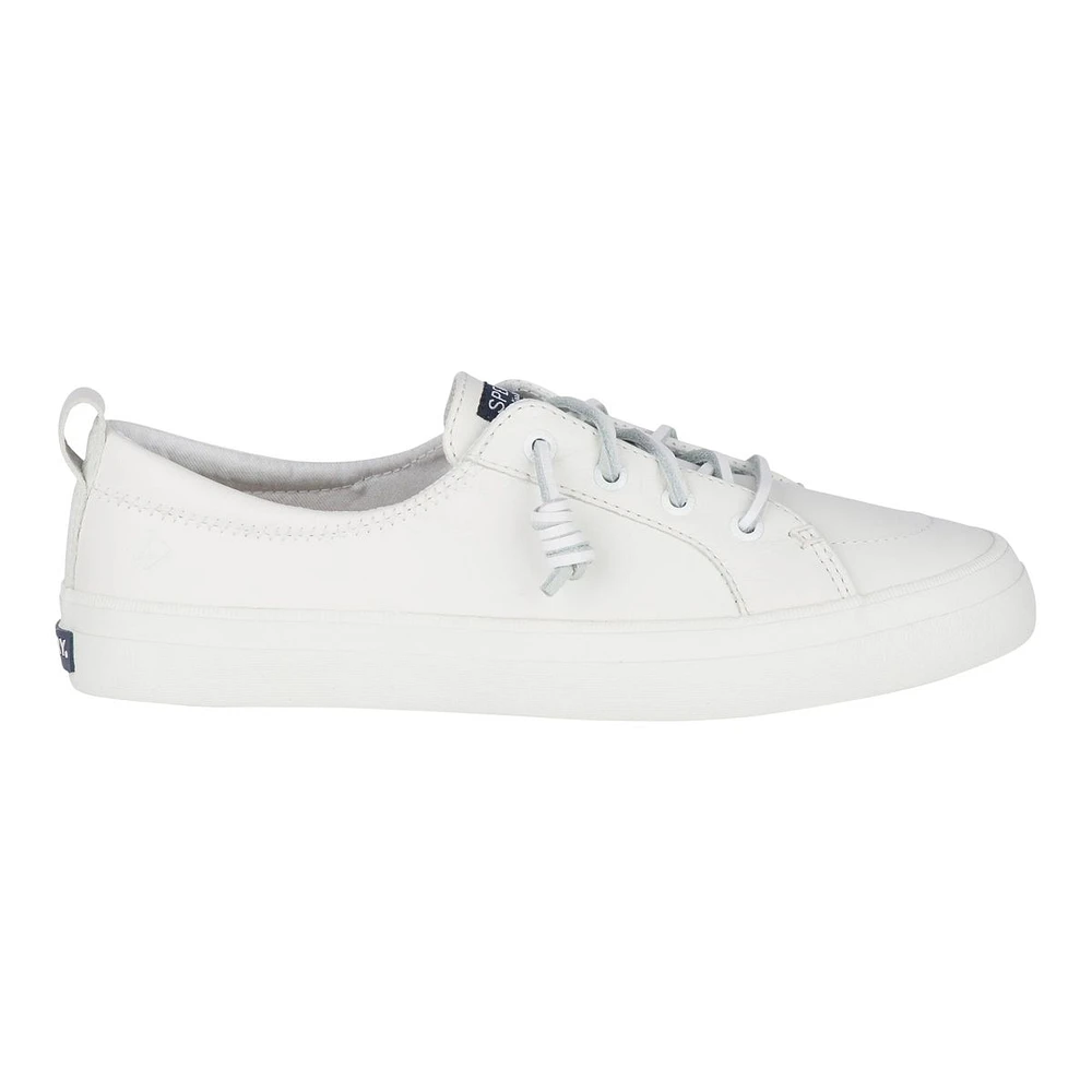 Sperry Women's Crest Vibe Leather Sneakers - White