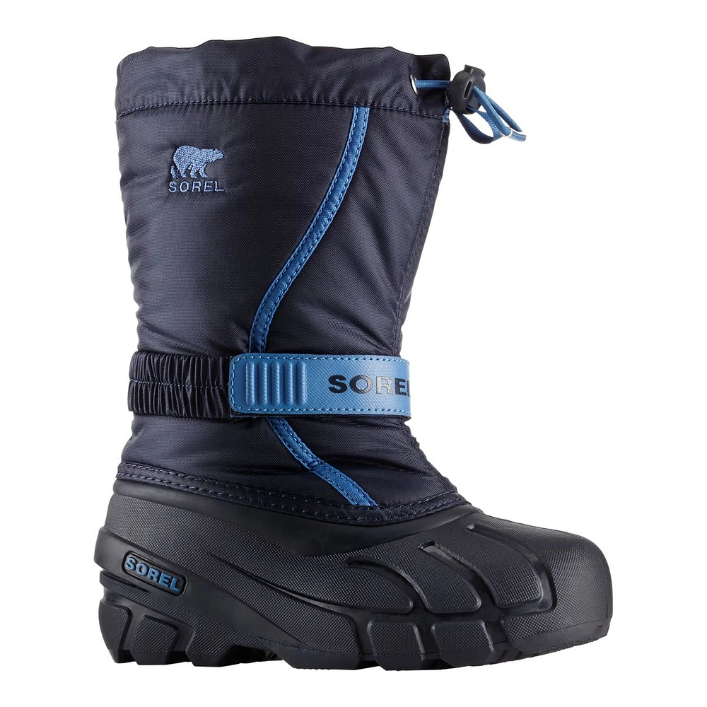 Sorel Kids' Flurry Waterproof Insulated Velcro Winter Boots