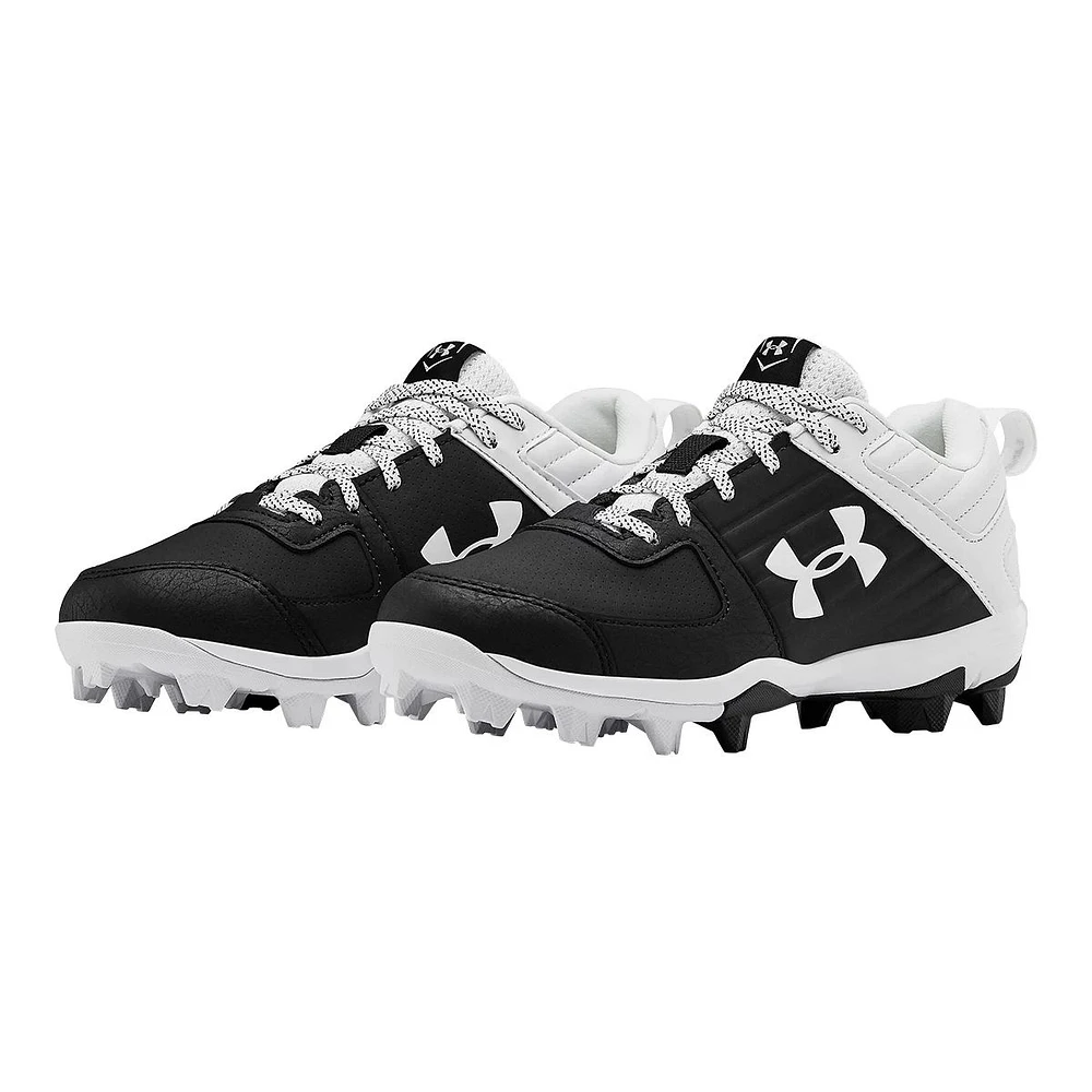 Under Armor Kids' Pre-School/Grade School Leadoff Rubber Molded Baseball Cleats