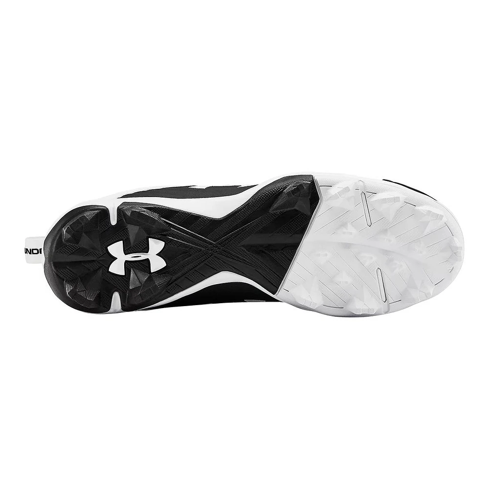 Under Armor Kids' Pre-School/Grade School Leadoff Rubber Molded Baseball Cleats