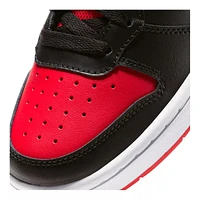 Nike Kids' Grade School Court Borough 2 Shoes, Boys, Mid Top, Basketball, Leather, Lace