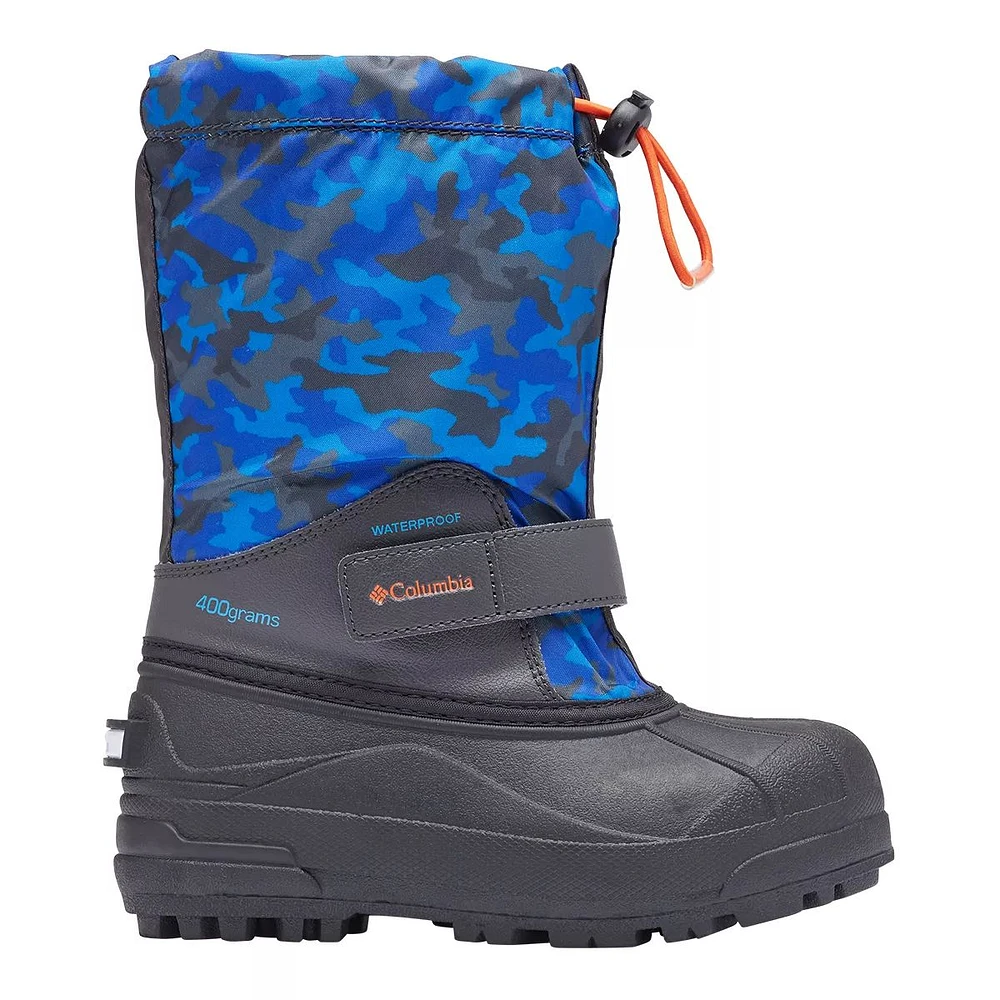 Columbia Kids' Powderbug Forty Print Waterproof Insulated Non-Slip Winter Boots