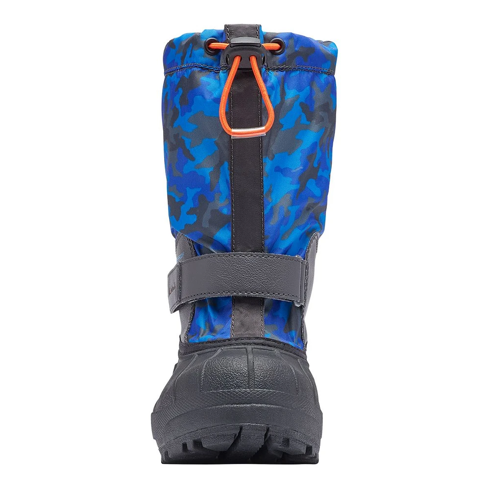 Columbia Kids' Powderbug Forty Print Waterproof Insulated Non-Slip Winter Boots