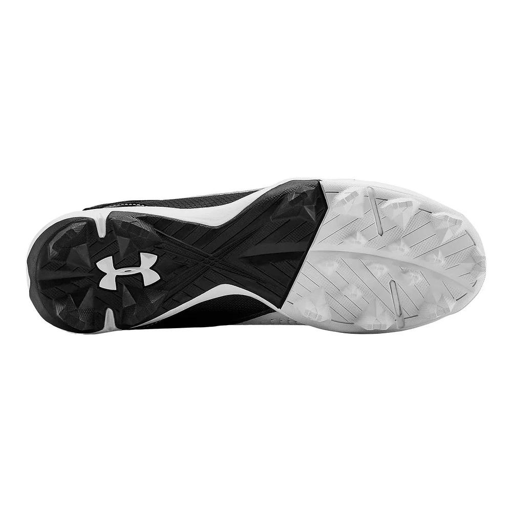 Under Armour Kids' Grade School Harper 5 Rubber Molded Baseball Shoes/Cleats, Mid Top